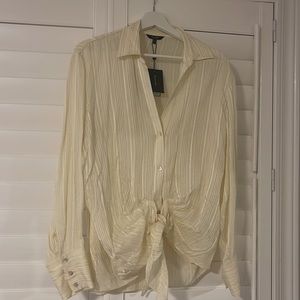 Massimo dutti off white shirt